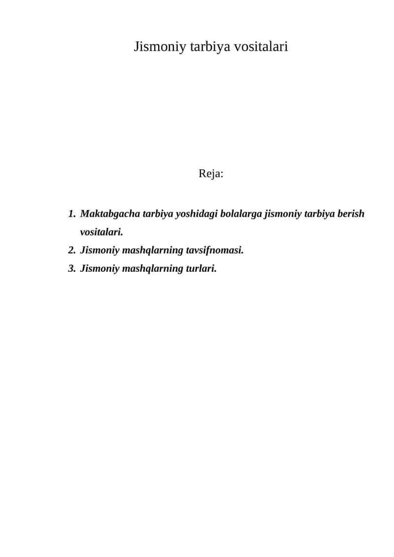 Jismоniy tarbiya vоsitalari
