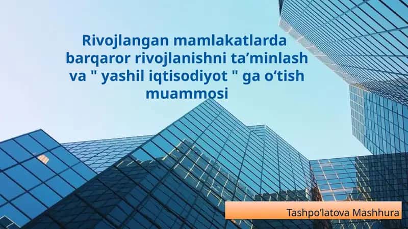 Barqaror rivojlanish: Ta'rif va ahamiyati