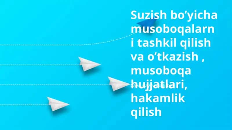 Suzhouda Musobaqalarni Tashkil Etish va Oʻtkazish
