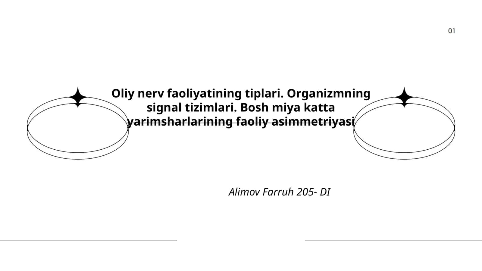 Oliy nerv faoliyatining tiplari va signal tizimlari