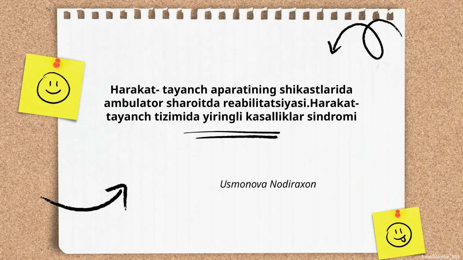 Harakat- tayanch aparatining shikastlarida ambulator sharoitda reabilitatsiyasi