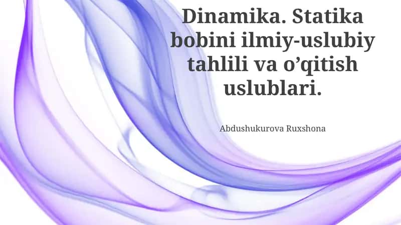 Spirallar Statikasi