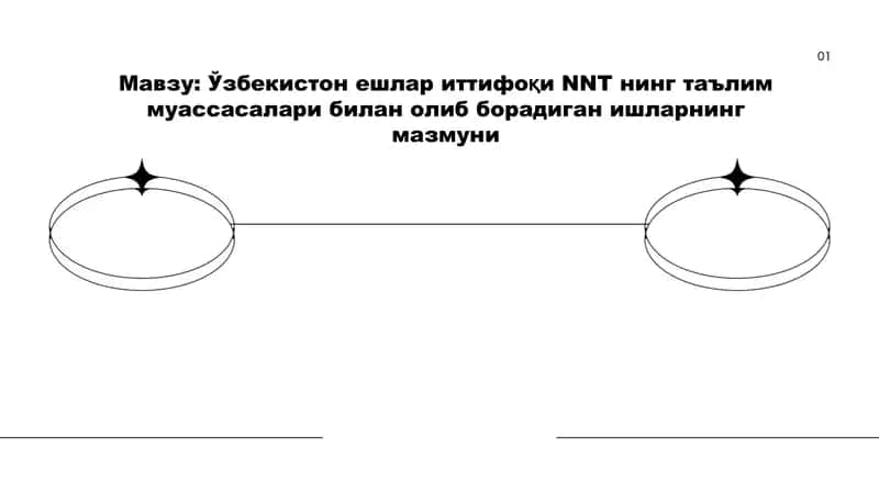 Ўзбекистон ёшлар иттифоқи NNT нинг таълим муассасалари билан ОЛИБ борадиган ишларнинг мазмуни