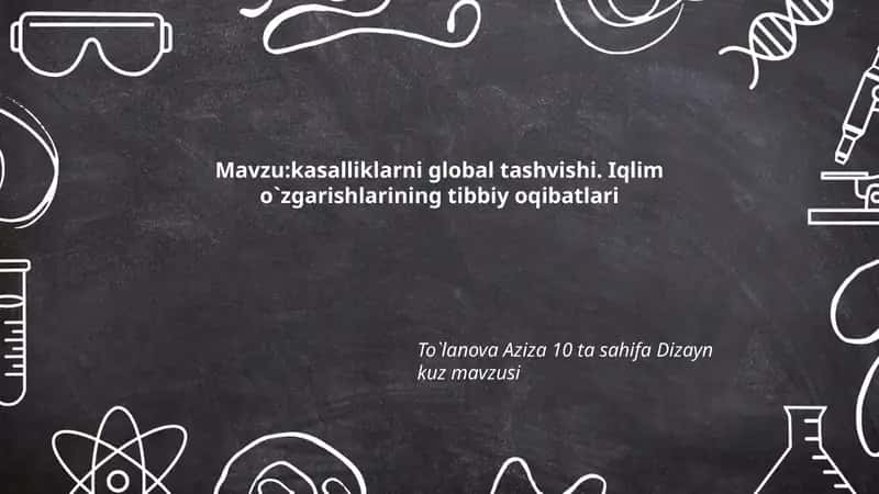 Iqlim o`zgarishlarining tibbiy oqibatlari