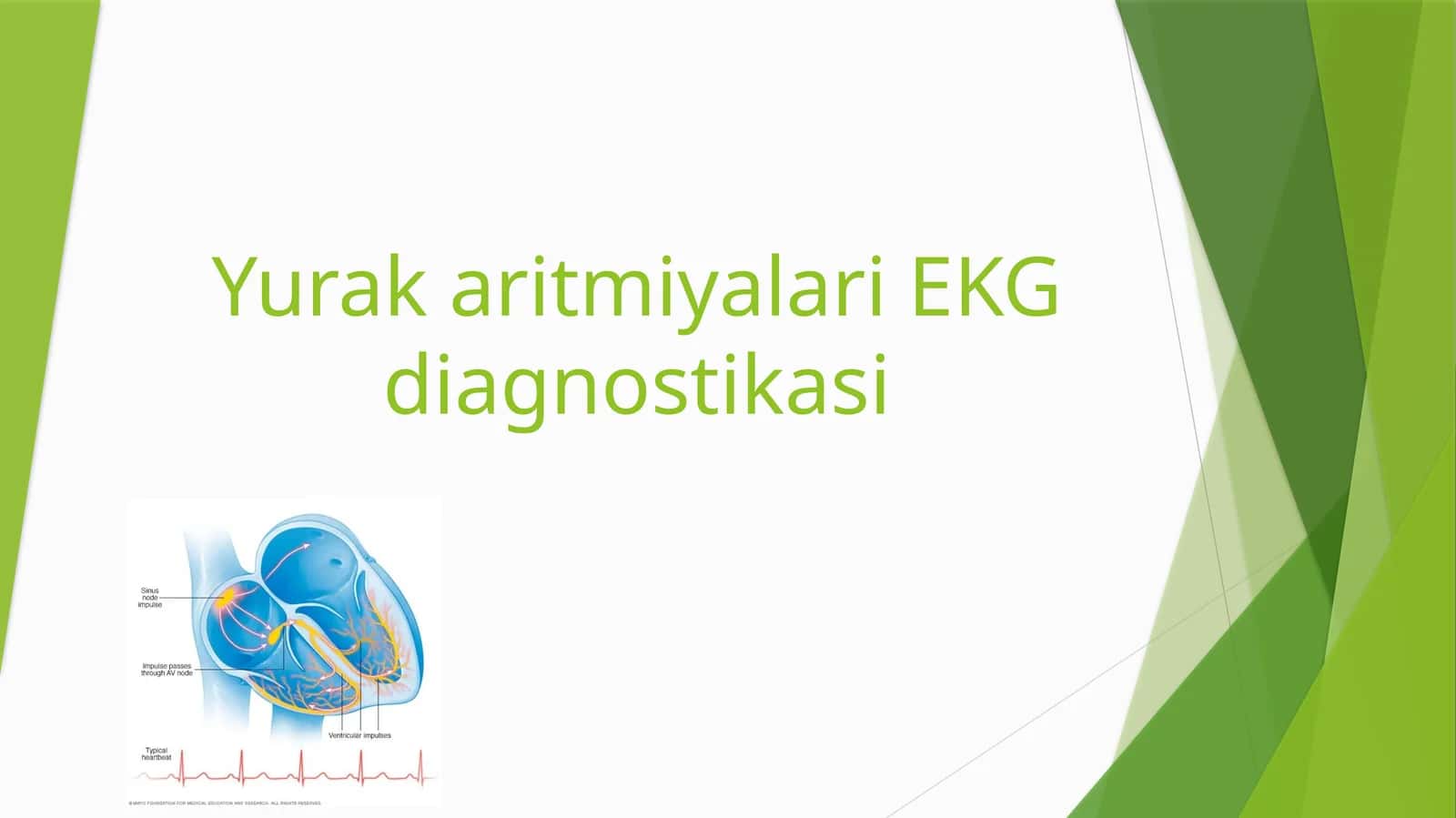 Yurak aritmiyalari EKG diagnostikasi
