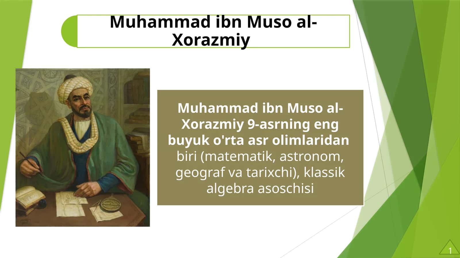 Muhammad ibn Muso al-Xorazmiy