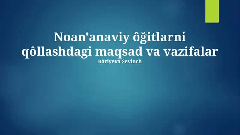 Tuproq unumdorligini yaxshilash