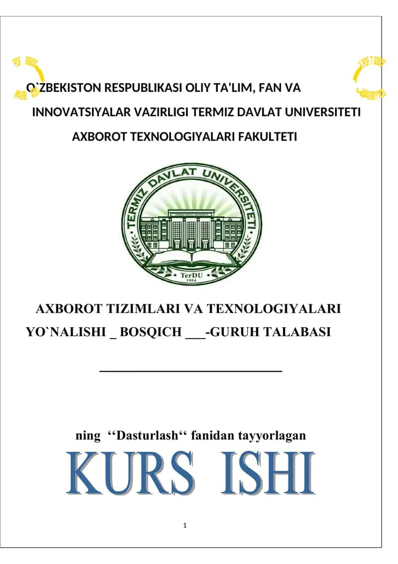 Kinoteatr tizimi. Bo’sh joylarni aniqlash va bilet sotish.