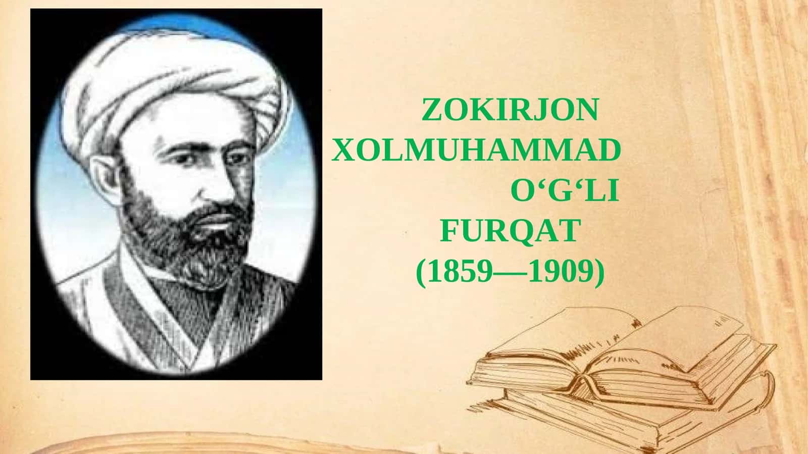 ZOKIRJON XOLMUHAMMAD O‘G‘LI FURQAT (1859—1909)