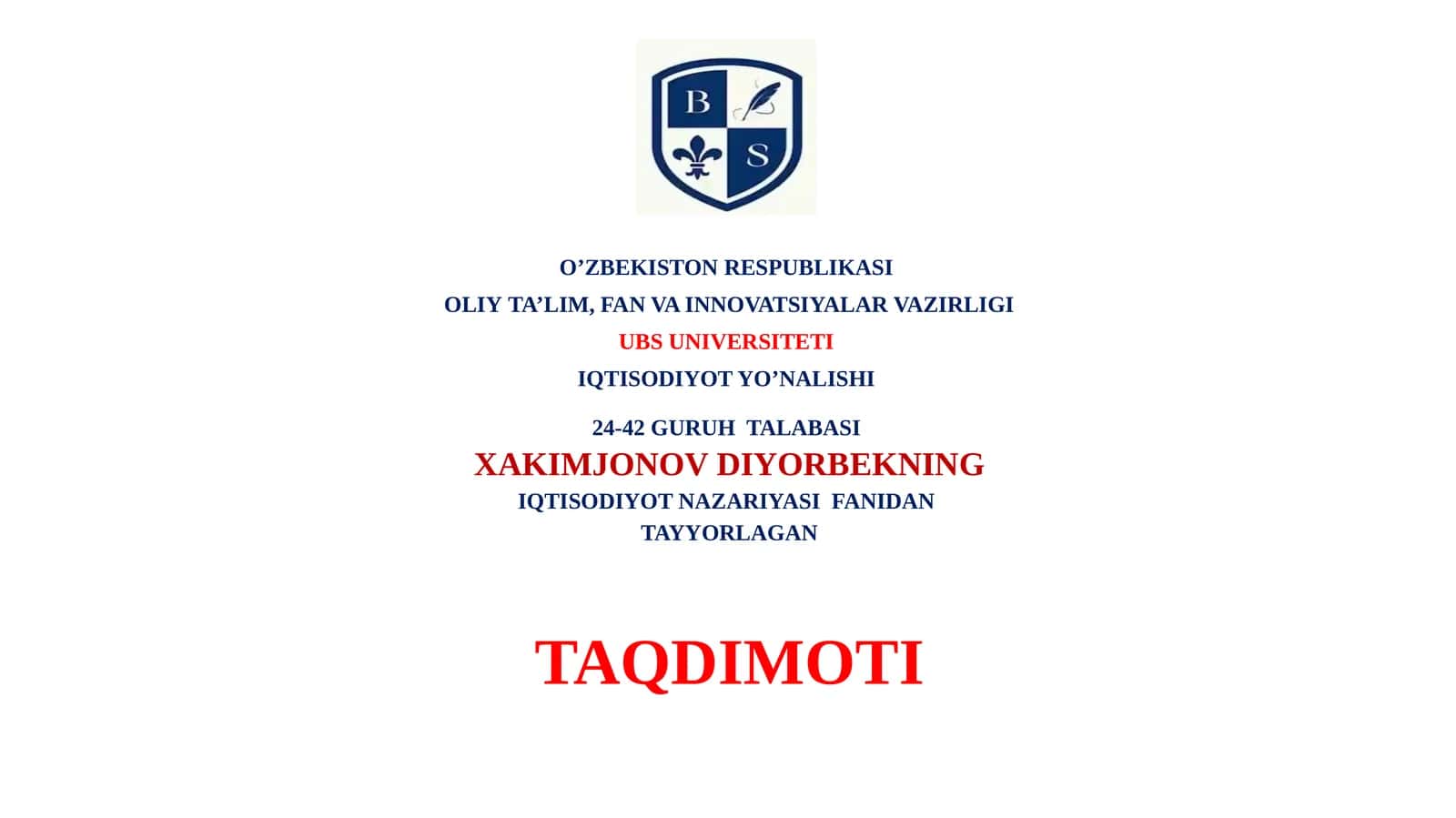 Taklif va uning xajmi