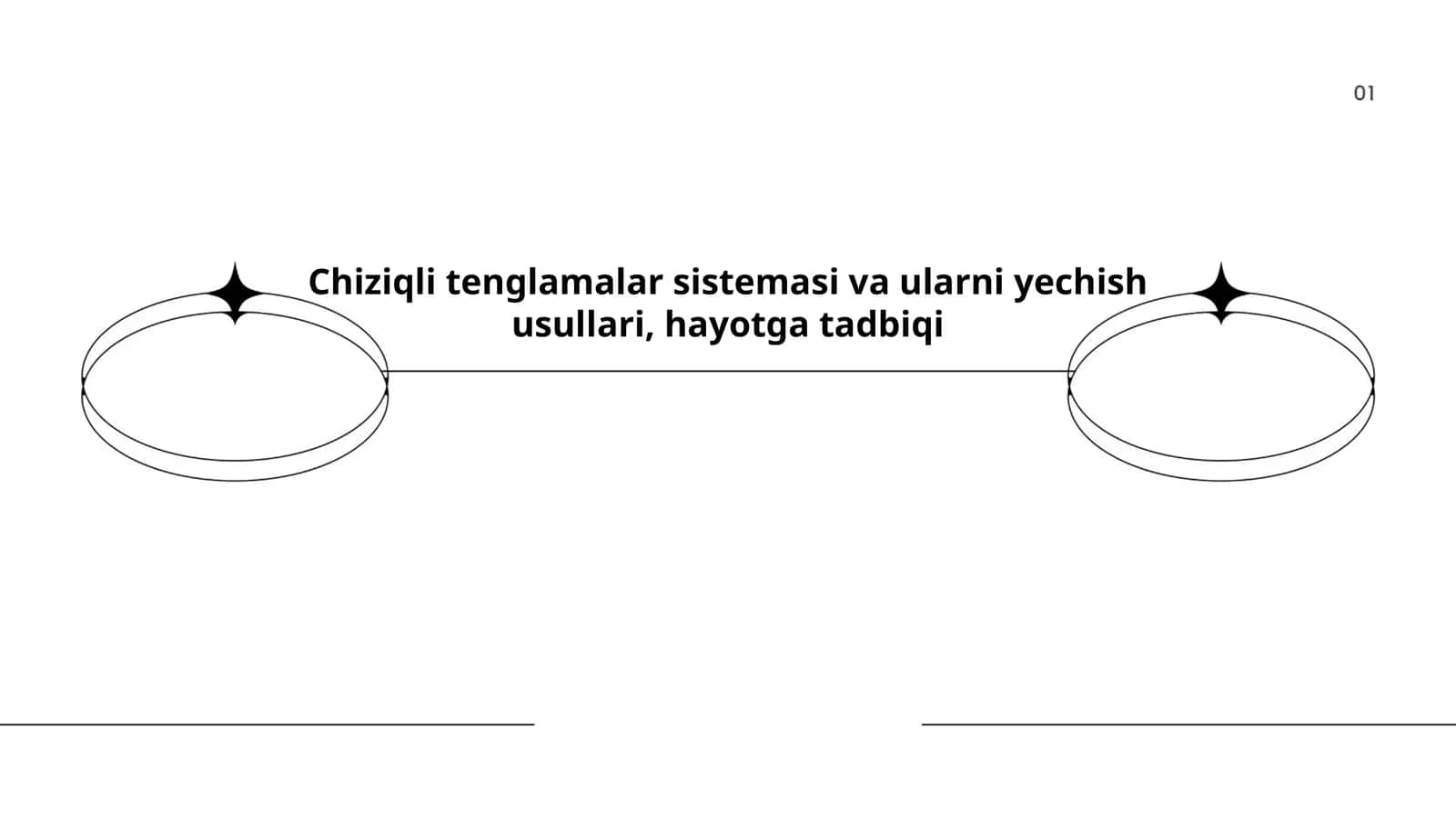 Chiziqli tenglamalar sistemasi va ularni yechish usullari, hayotga tadbiqi