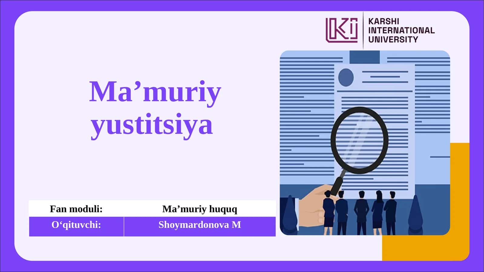 Ma’muriy yustitsiya