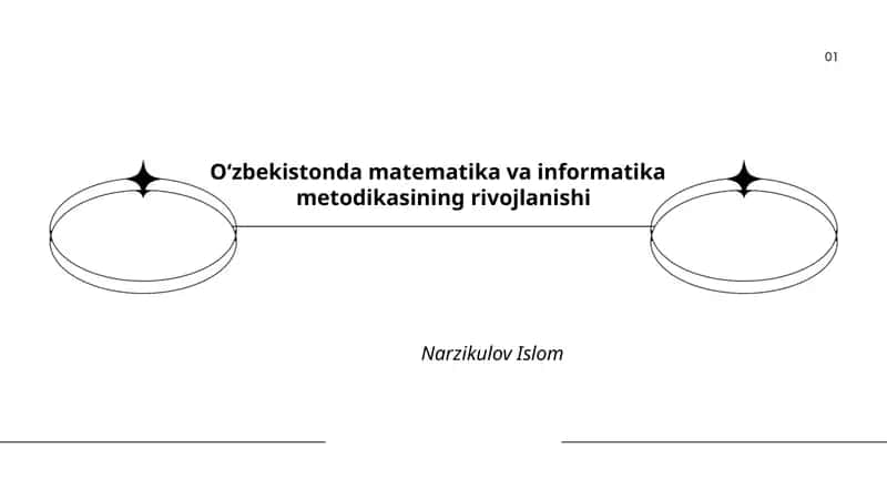 O‘zbekistonda matematika va informatika metodikasining rivojlanishi