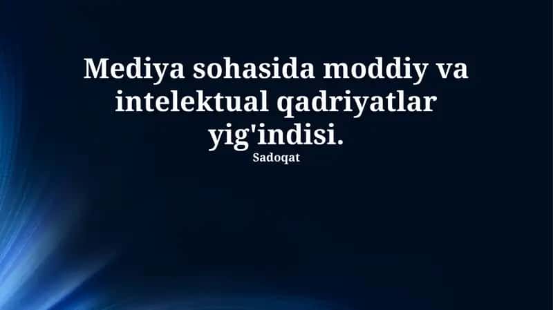 Intellektual mulk huquqi va OAV