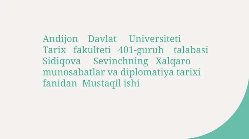 Sovet ittifoqi va uning qibatlari