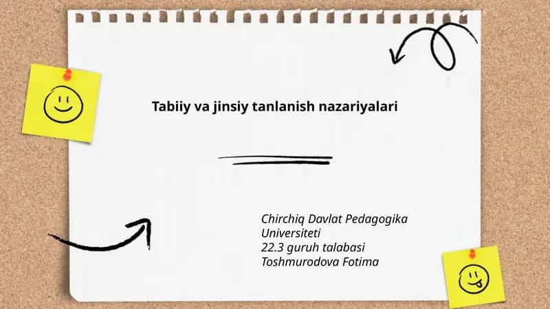 Tabiiy va jinsiy tanlanish nazariyalari