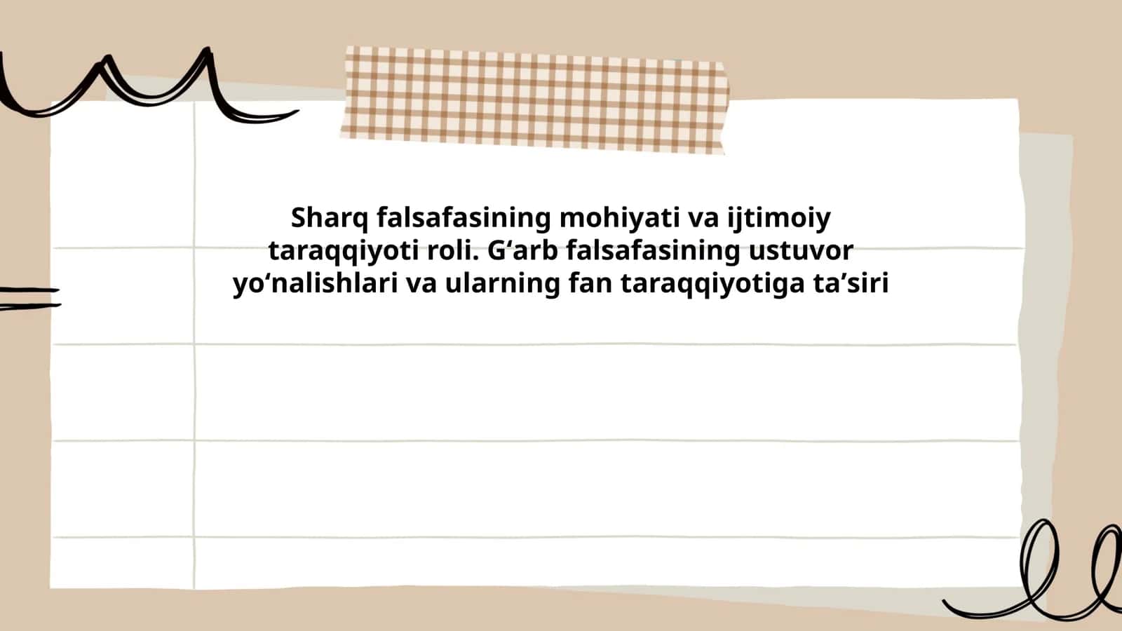 Sharq falsafasining mohiyati va ijtimoiy taraqqiyoti roli