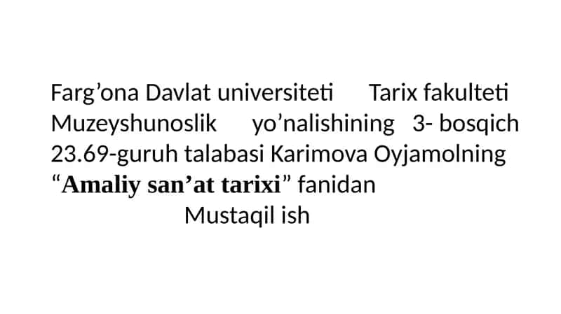 Misr amaliy san’ati: kulolchilik va zargarlik