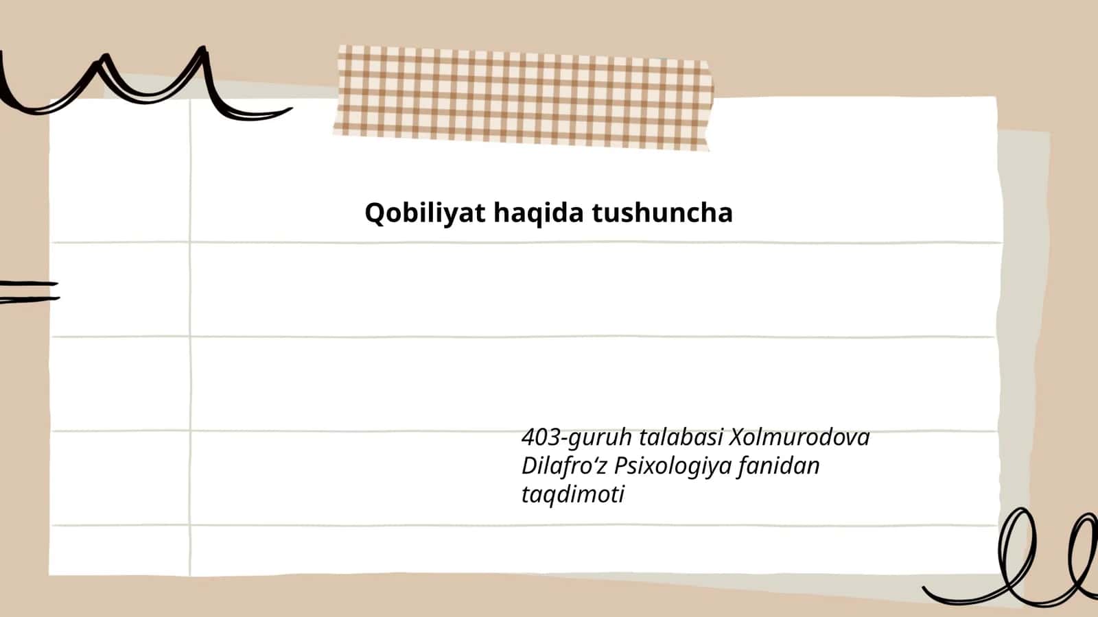 Qobiliyat haqida tushuncha