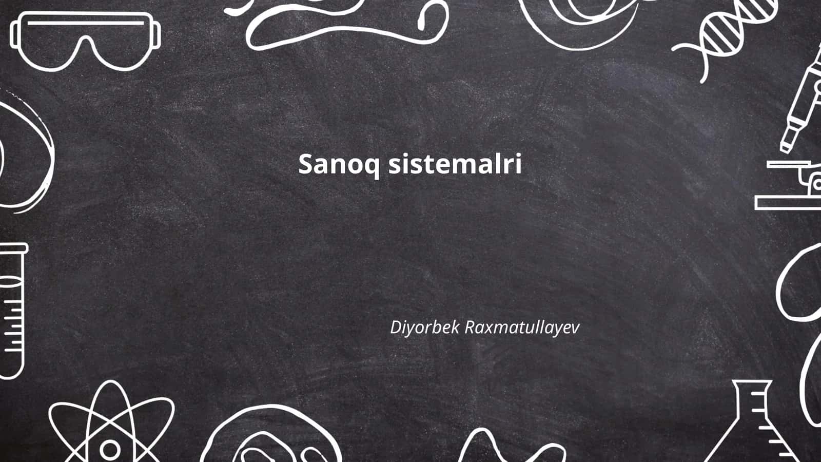 Sanoq sistemalri