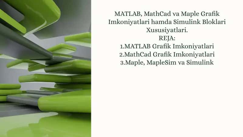 MATLAB Grafik Imkoniyatlari