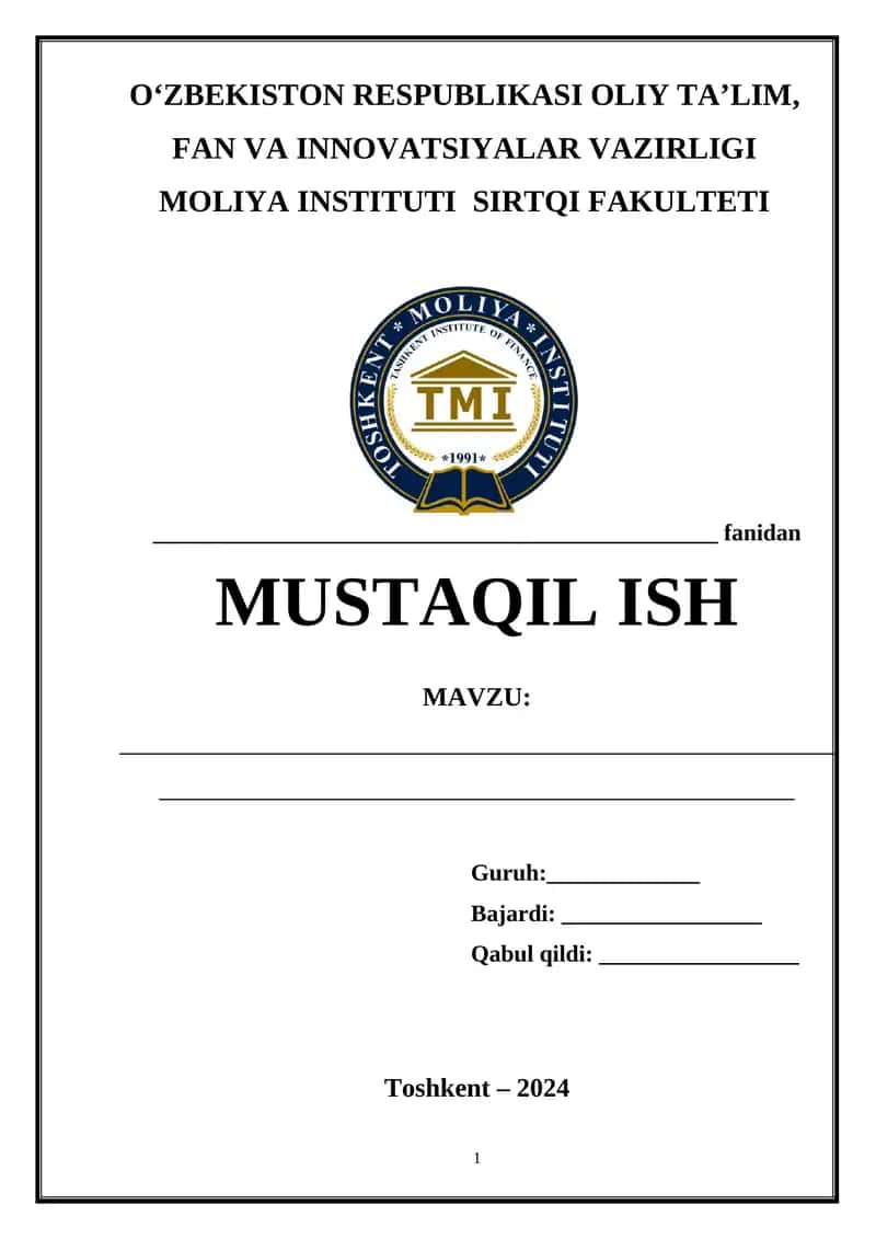 BANKLARDA MODDIY VA NOMODDIY AKTIVLAR HISOBI