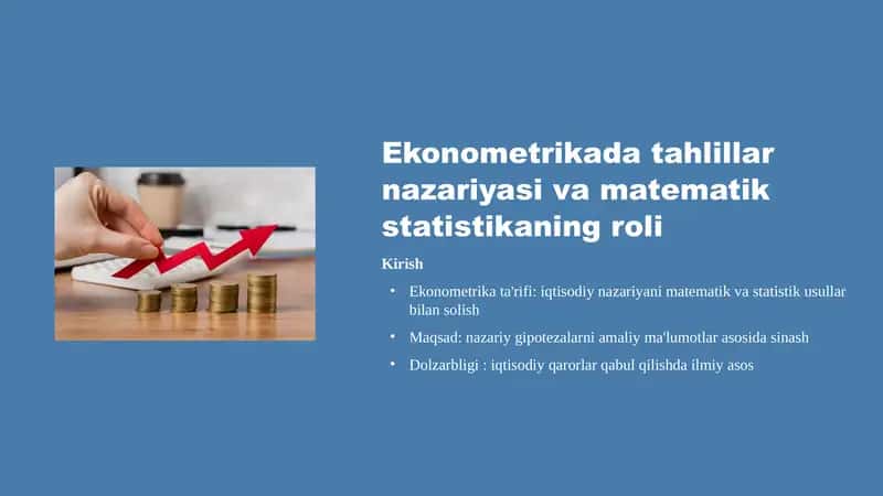 Ekonometrika ta'rifi
