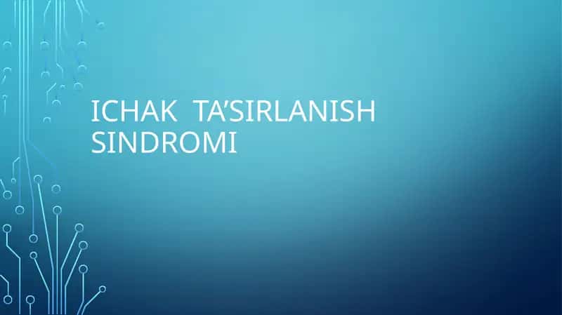 Ichak Ta'sirlanish Sindromi