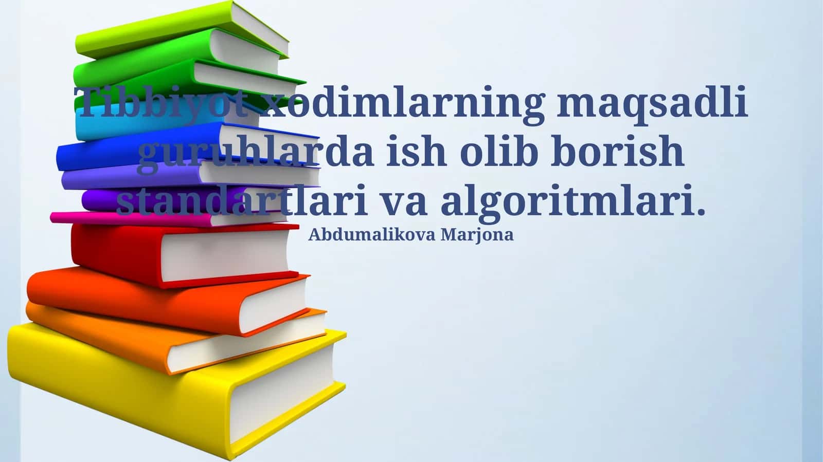 Maqsadli guruhlar bilan ishlash standartlari va algoritmlari