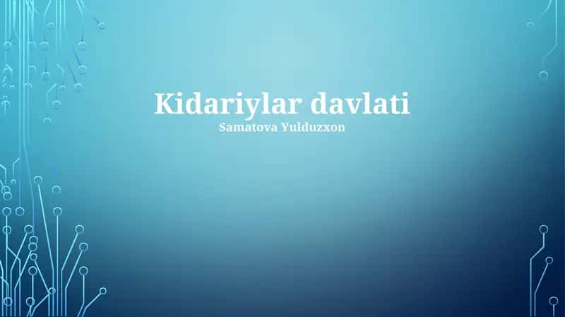 Kidaritiylar davlati