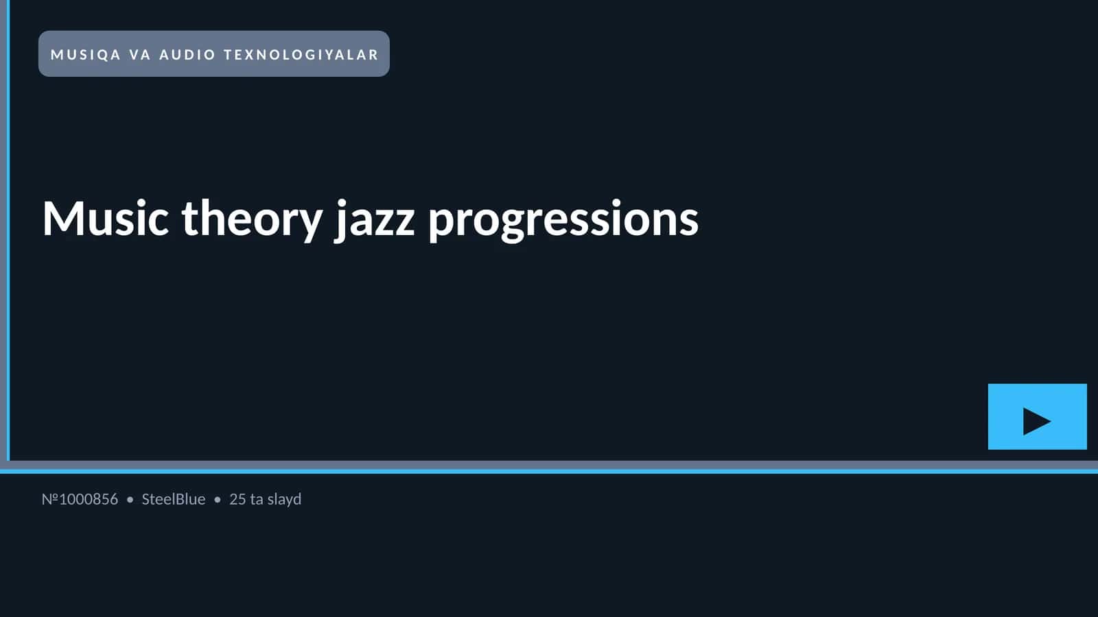 Music theory jazz progressions