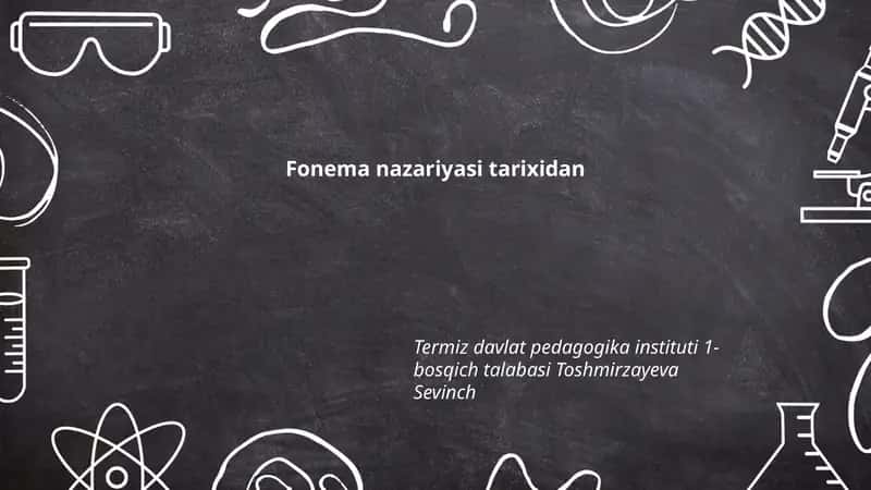 Fonema nazariyasi tarixidan