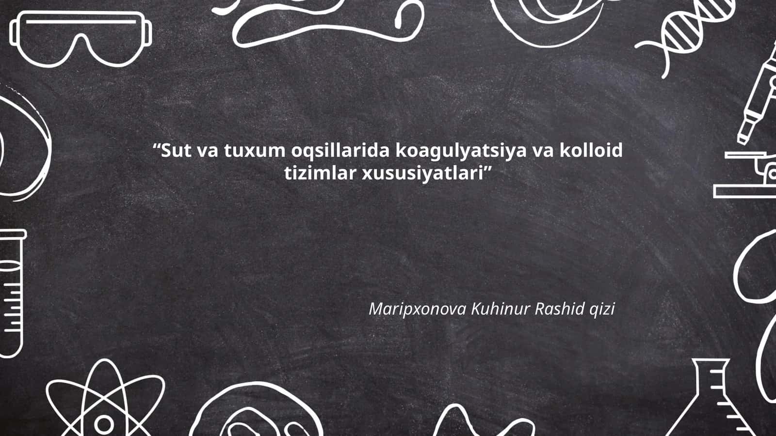Sut va tuxum oqsillarida koagulyatsiya va kolloid tizimlar xususiyatlari