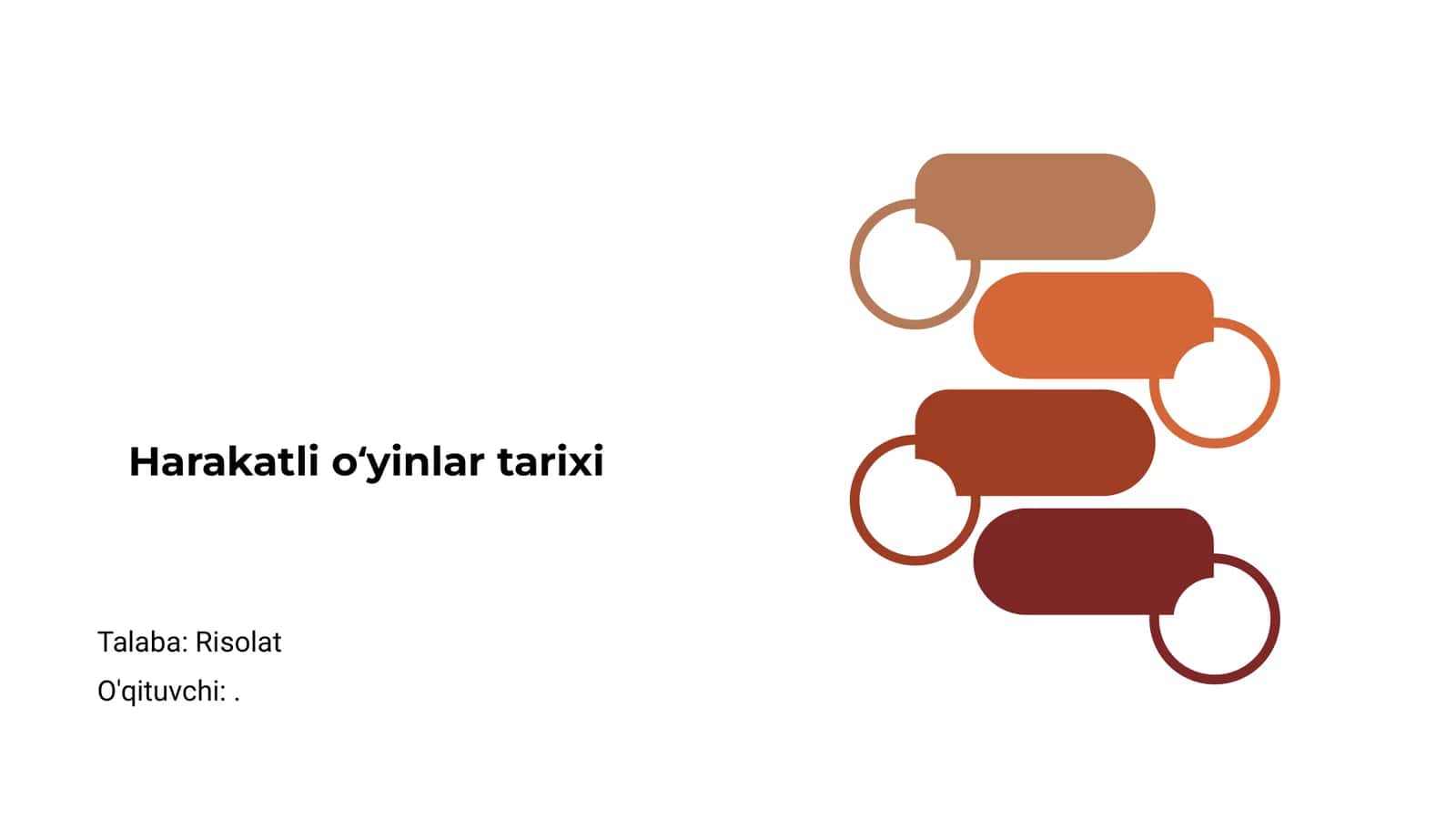 Harakatli o‘yinlar tarixi