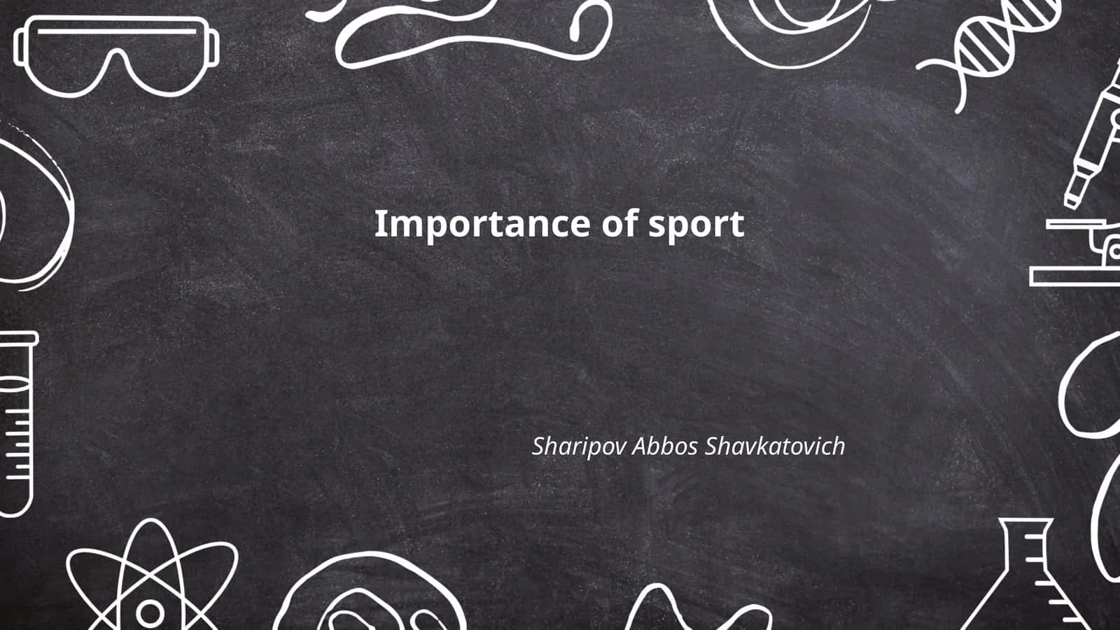 Importance of sport