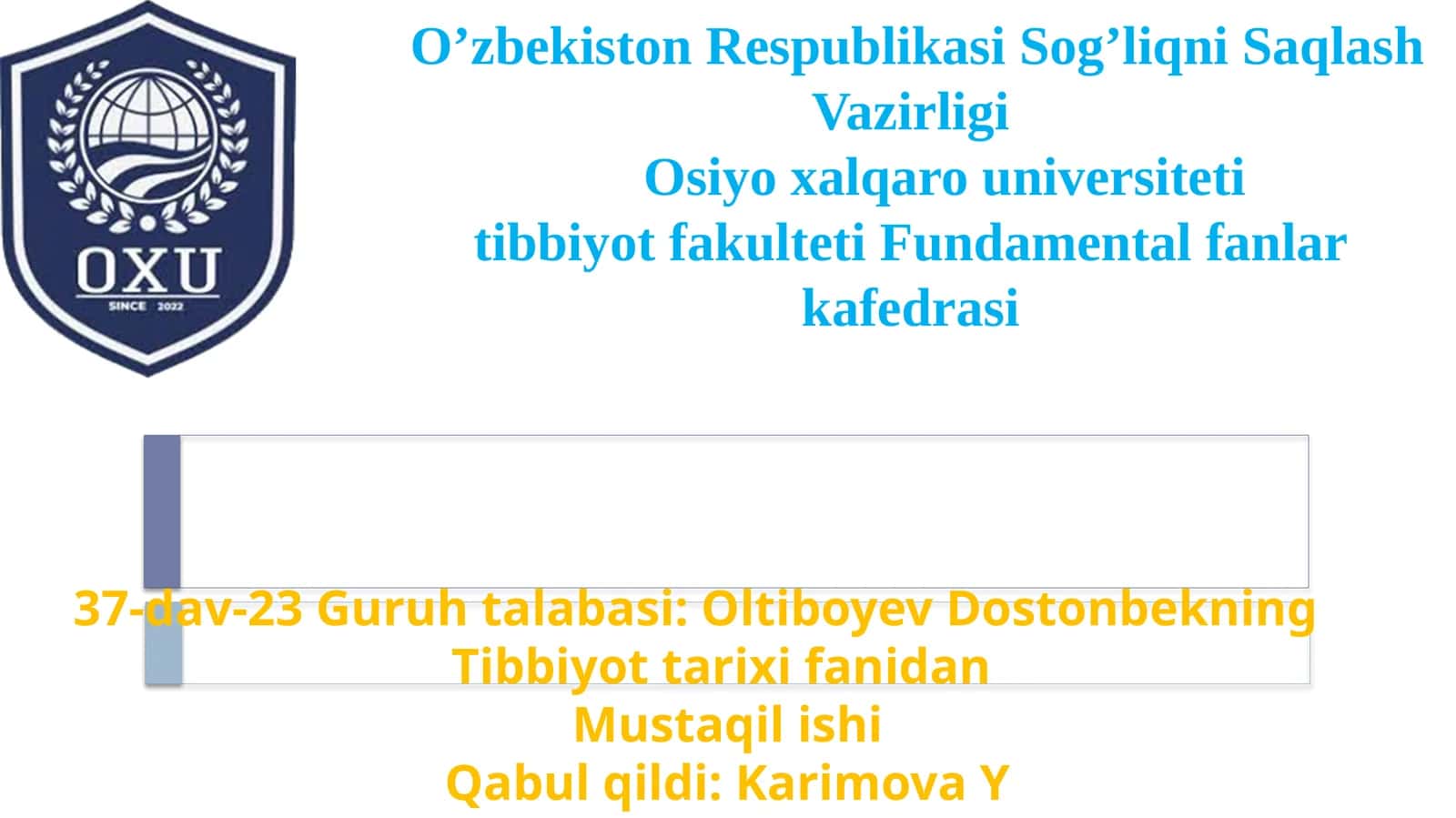Mijoz haqida ta'lim ot va uning Sharq tibbiyotida asoslanishi haqida