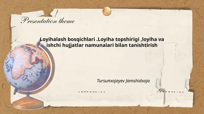 Loyihalash bosqichlari