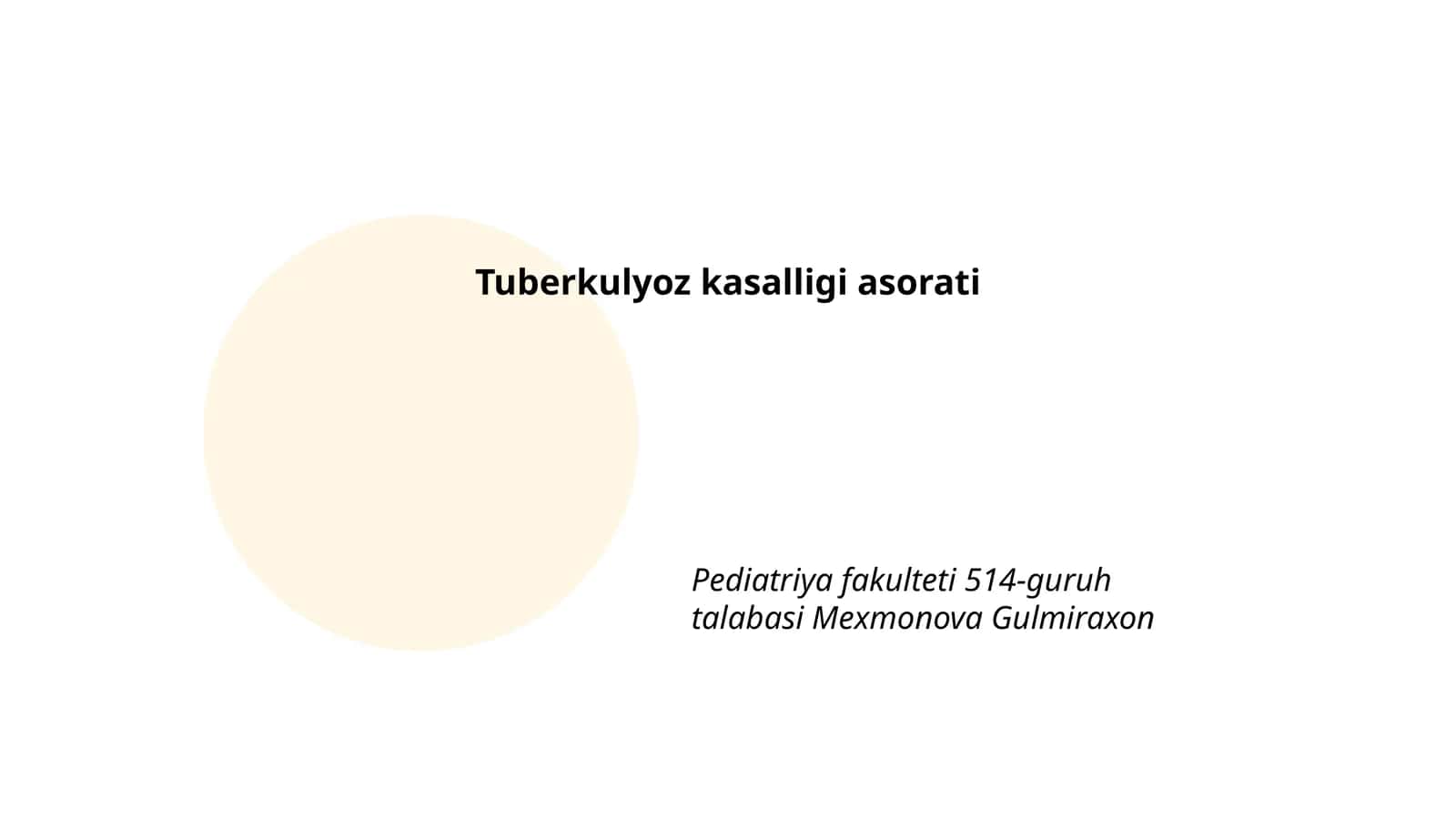 Gemoptiziya (o'pka qon ketishi)