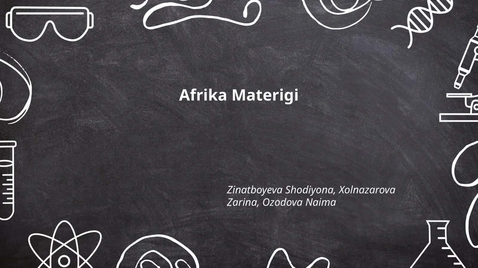 Afrika Materigi