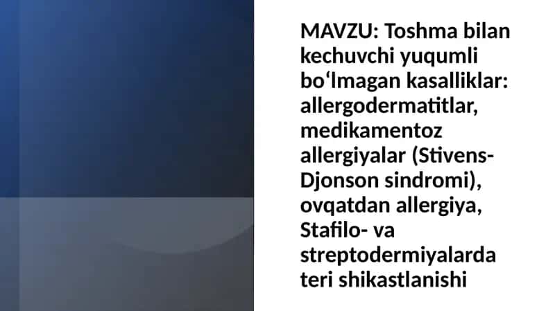 Allergodermatitlar