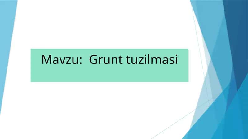 Grunt tuzilmasi