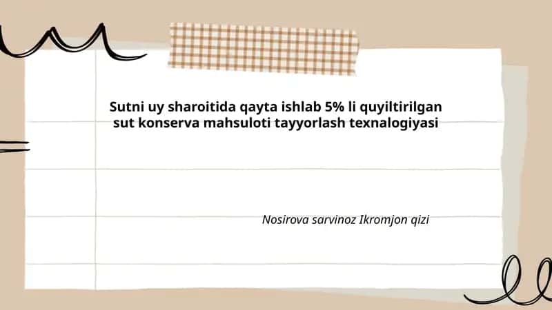 Xom sutni tanlash va sifatini baholash