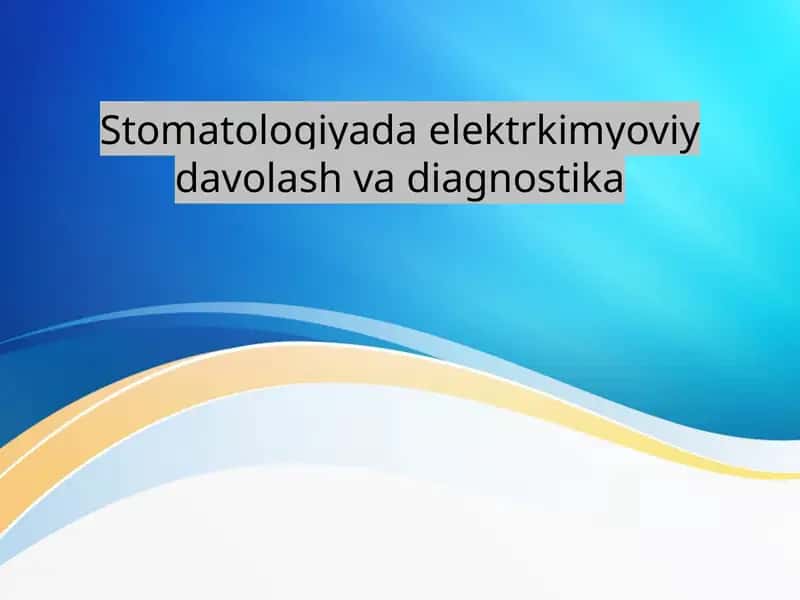 Elektrkimyoviy Diagnostika