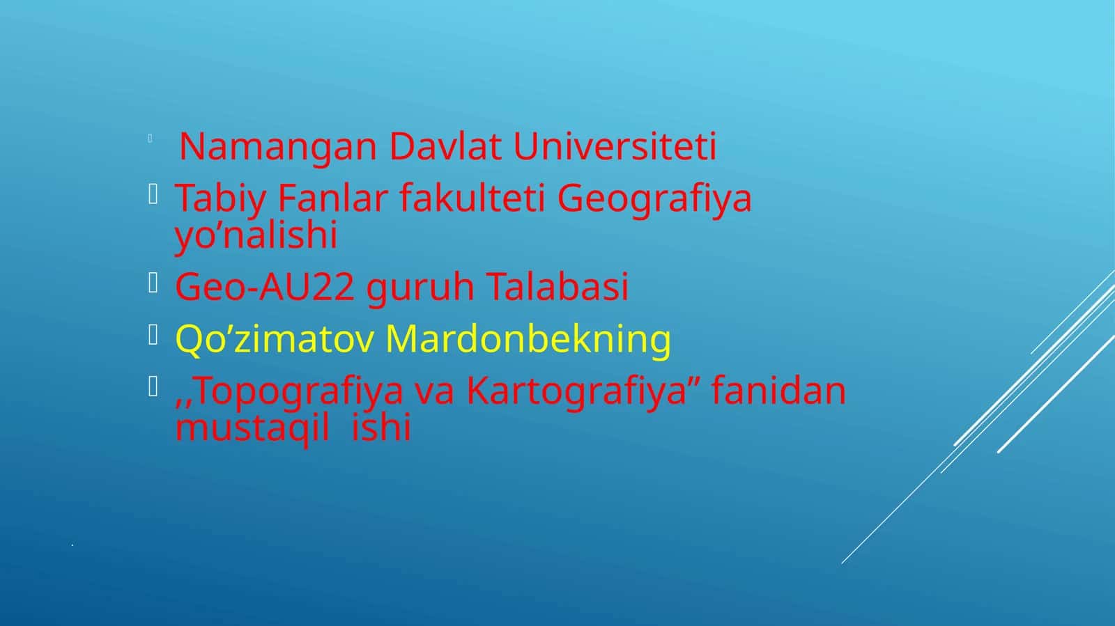Kartografiya haqida darslik