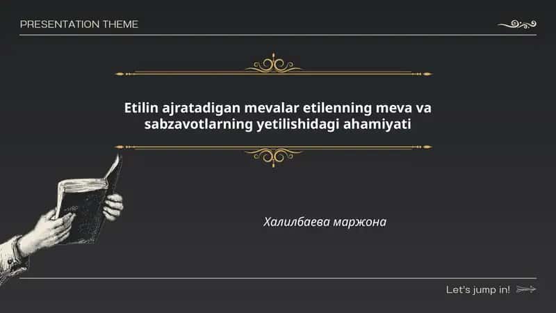 Etilin ajratadigan mevalar etilenning meva va sabzavotlarning yetilishidagi ahamiyati