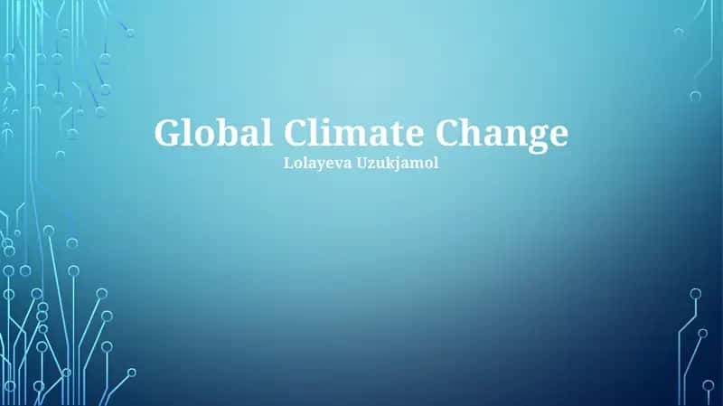 Global Climate Change