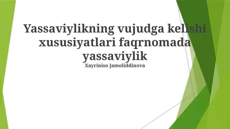 Yasaviy Faqirnomasi Ahmad Yassaviy