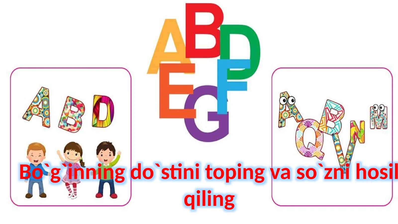 Bo`g`inning do`stini toping va so`zni hosil qiling