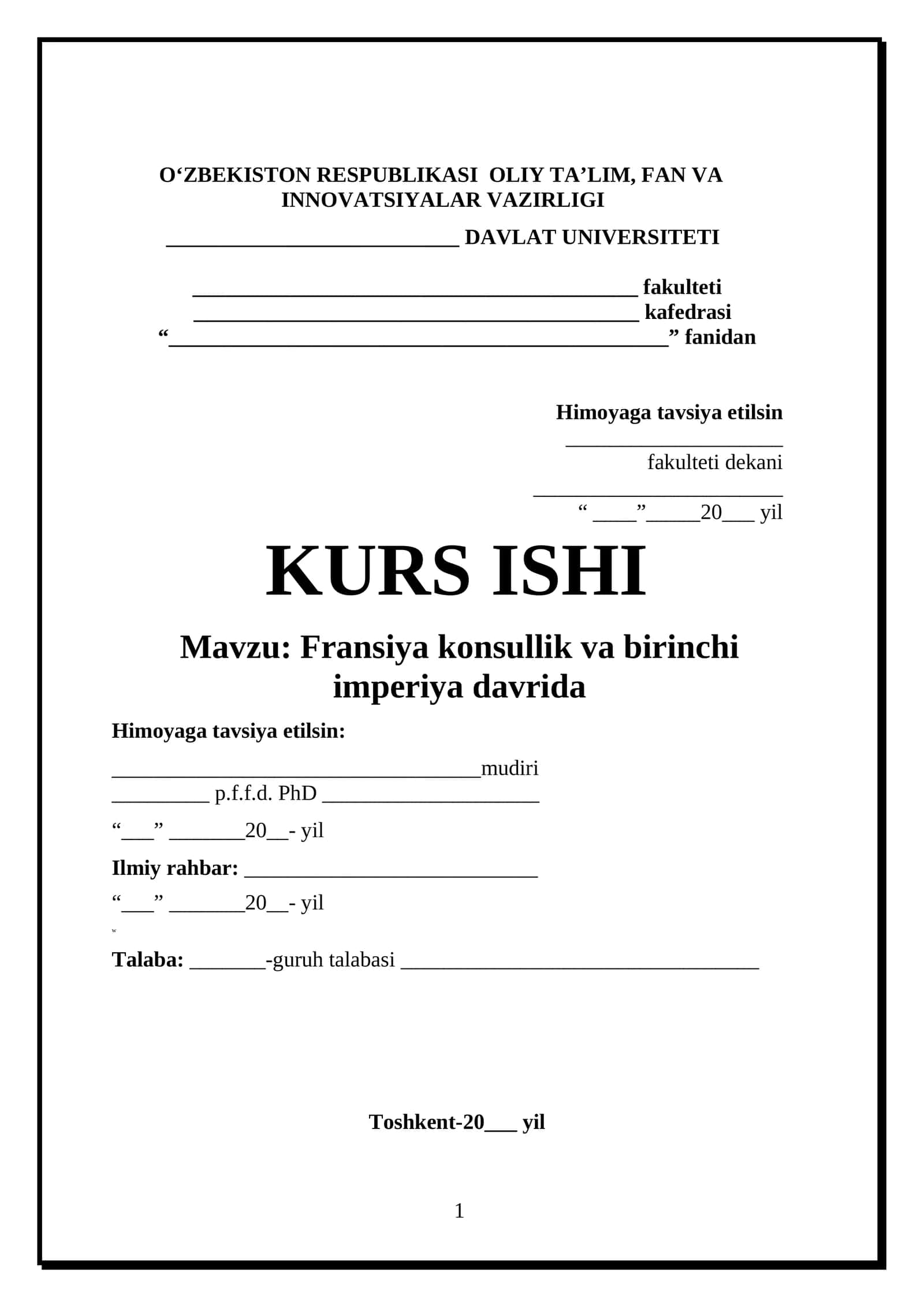 Fransiya konsullik va birinchi imperiya davrida