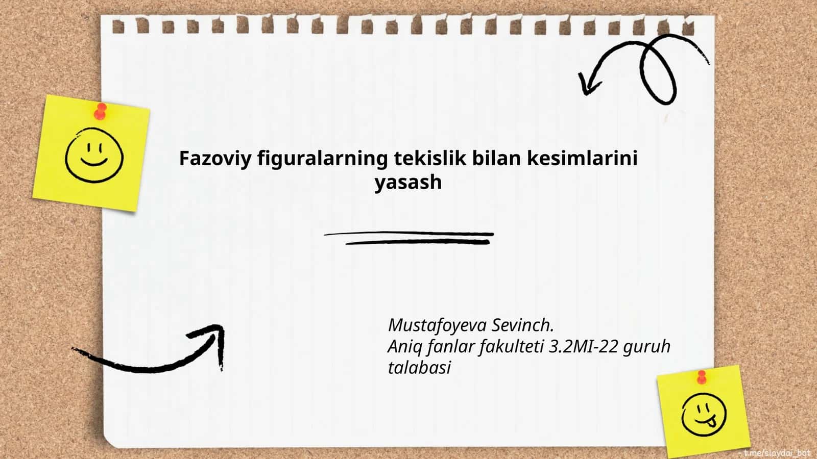 Fazoviy figuralarning tekislik bilan kesimlarini yasash